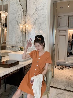Váy cúc dọc bigsize