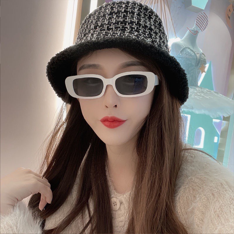 [ New] Kính mắt tròn nam nữ 2 màu Kính mát đi biển Yams Closet