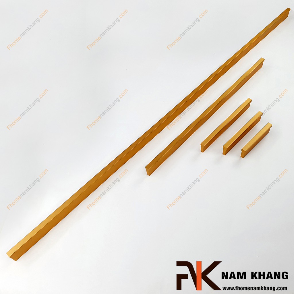 Tay nắm tủ dạng thanh nhôm NK406-V (Màu Vàng)