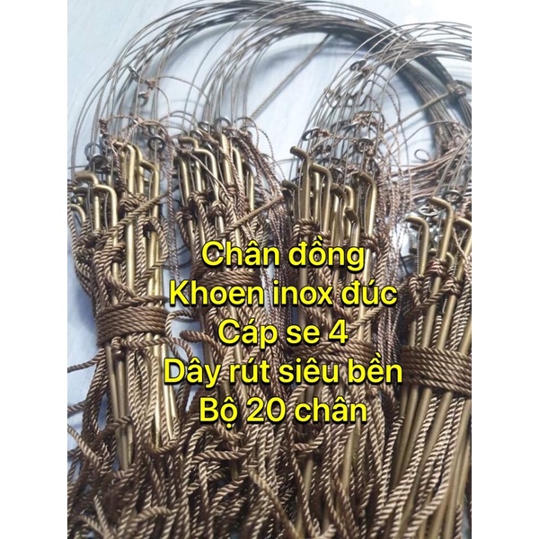 Giò bẩy gà rừng cáp không rỉ chân đồng