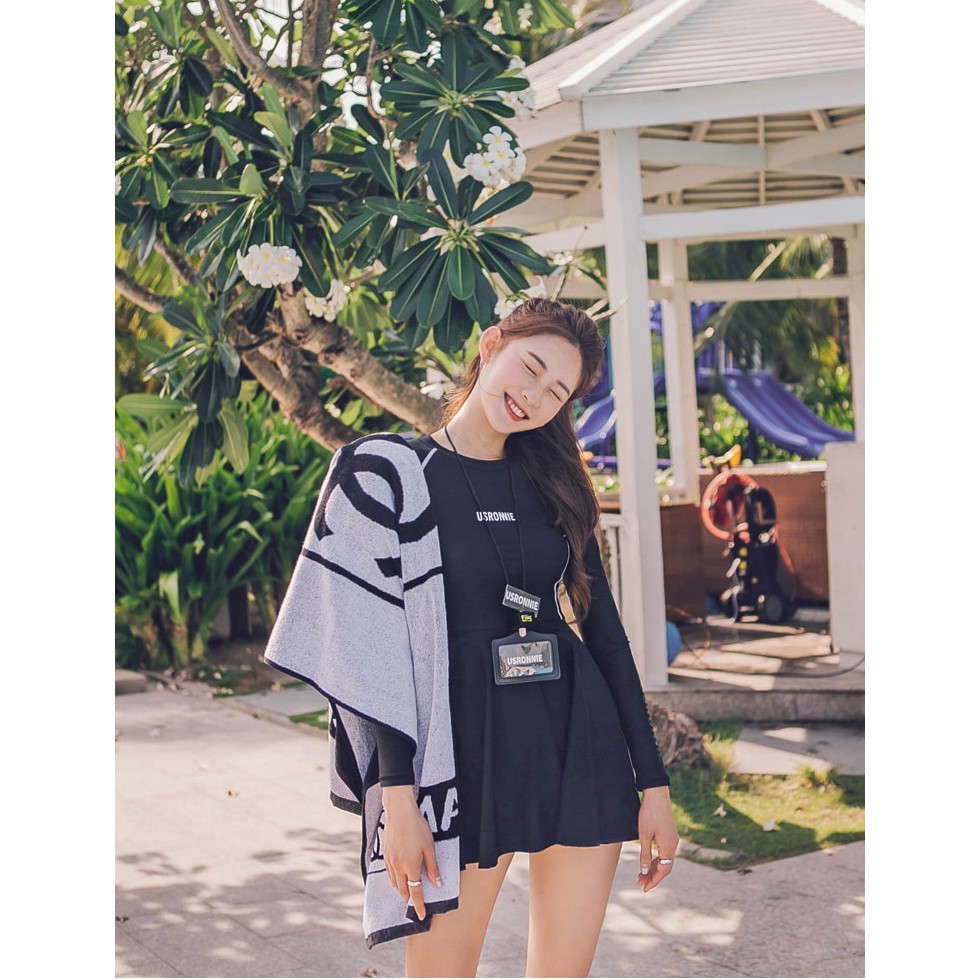 CÓ SẴN bikini usronnie đồ bơi nữ dài tay quần váy thun lạnh đẹp | BigBuy360 - bigbuy360.vn