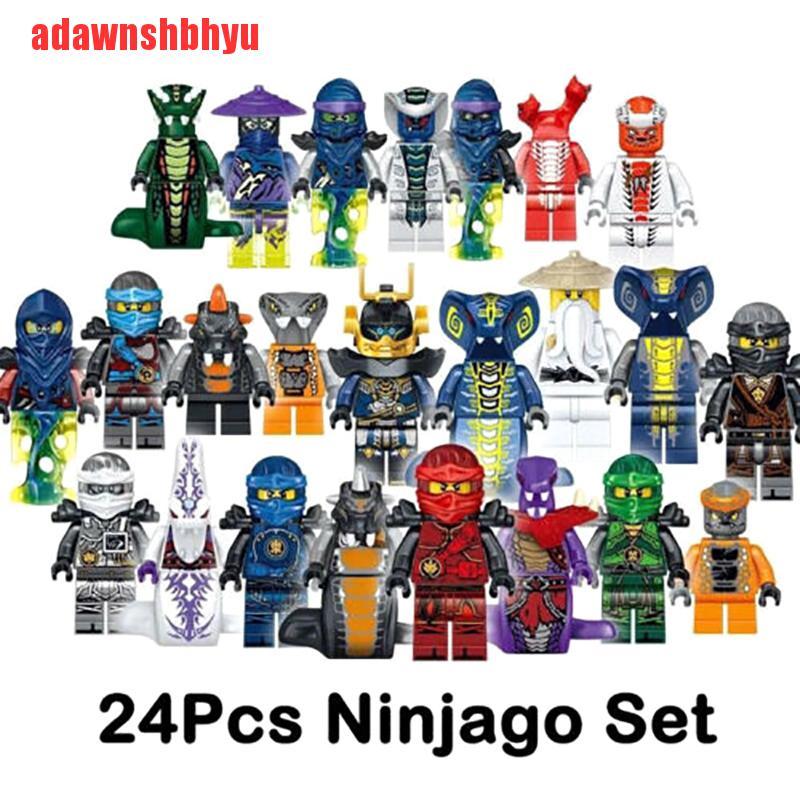 Set 24 Mô Hình Đồ Chơi Các Nhân Vật Trong Game "Ninjago"