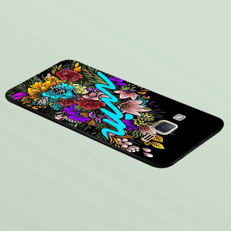 Ốp điện thoại silicone in họa tiết hoa cho Samsung J2 J3 J5 J7 Prime Pro A2 Core Plus Duo 2015 2016 2017 2018
