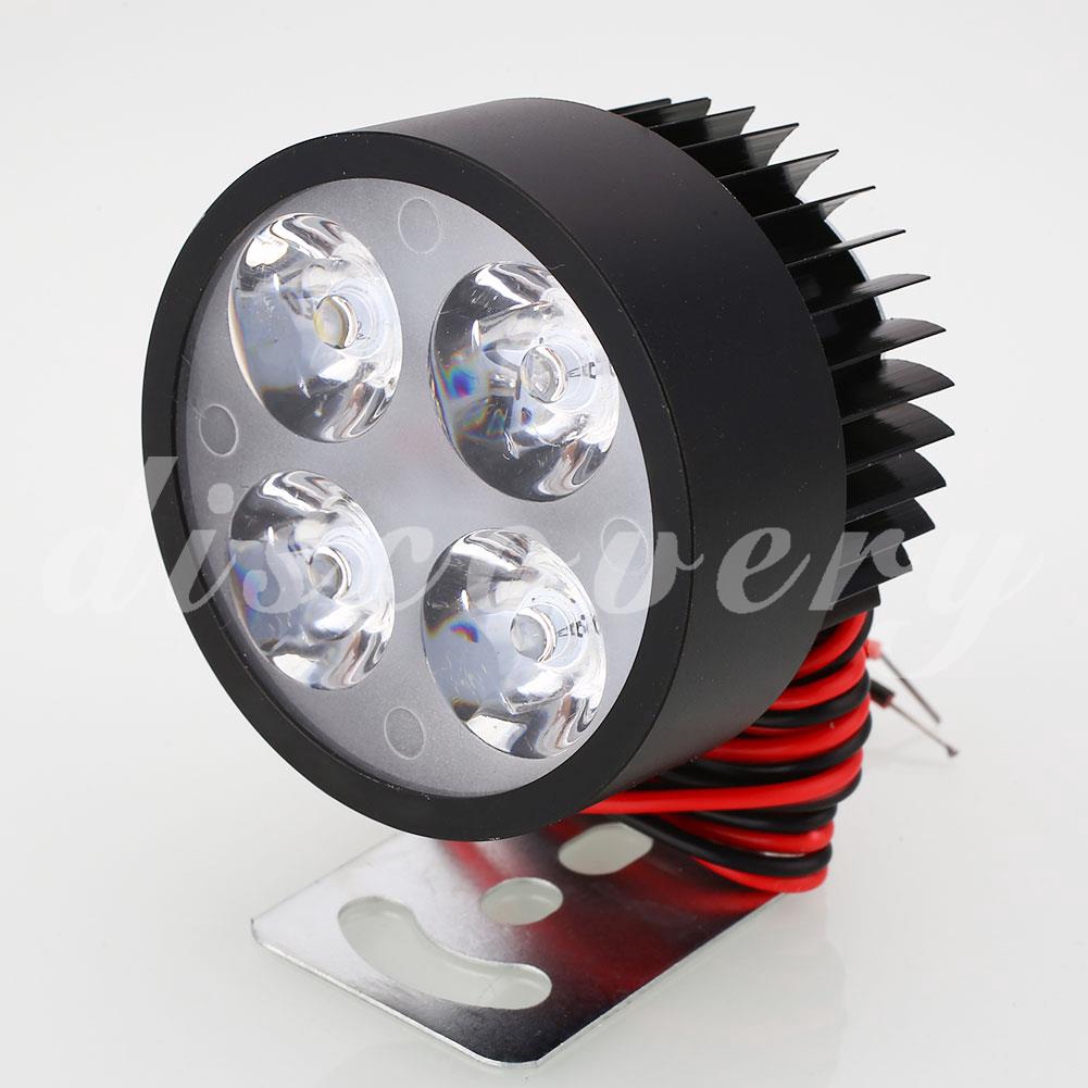 4Led Motorcycle Fog Lights, Waterproof Modified External Car Lights, Bright Spotlight