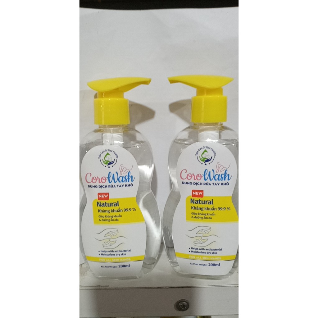 DUNG DỊCH RỬA TAY KHÔ COROWASH 200ML