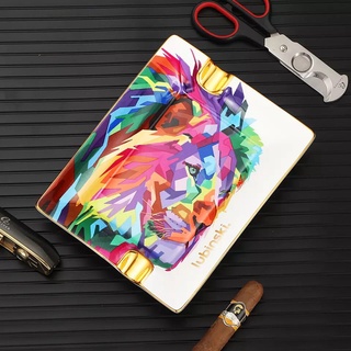 Gạt tàn cigar gốm sứ đầu sư tử