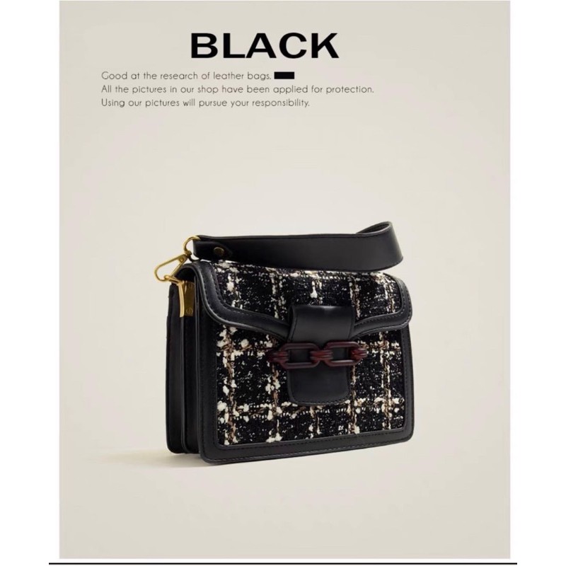 𝐏𝐈𝐄𝐑𝐎 𝐌𝐎𝐎𝐍 𝐓𝐖𝐄𝐄𝐃 - Túi dạ mix da mang lại vẻ đẹp retro sang trọng | BigBuy360 - bigbuy360.vn