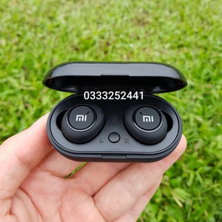FREESHIP_Đơn_50k Tai Nghe Bluetooth AirDots Redmi2 Đen True Wireless Công Nghệ 5.0 Kèm Đốc Sạc ,Cảm Biến Tự Động Kết Nối