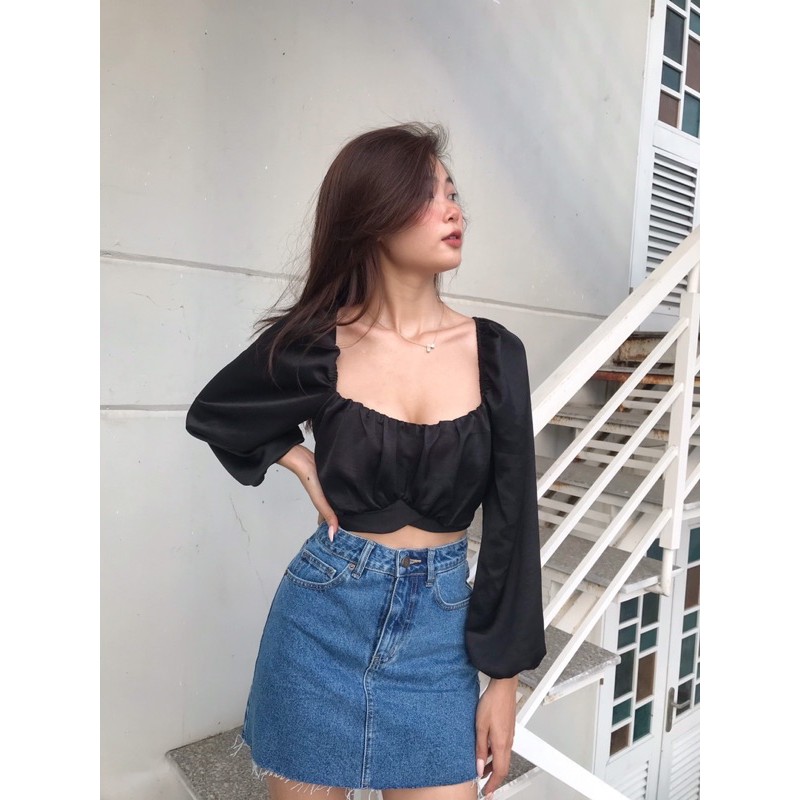 Áo croptop lụa Molly Top RÊVER