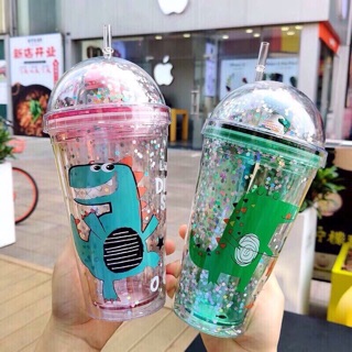 Ly giữ nhiệt 2 lớp mẫu khủng long siêu cưng