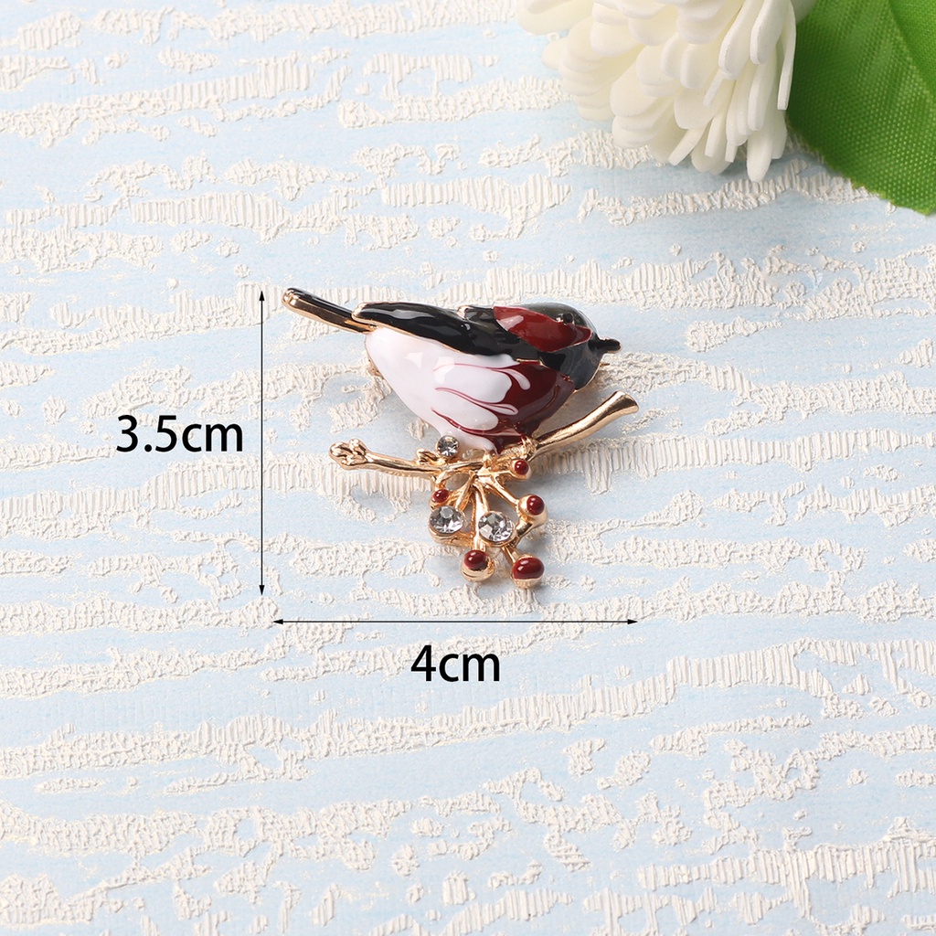 Trâm Cài Áo Hình Chú Chim Nhiều Màu Sắc Bằng Tráng Men Phong Cách Năm Mới 2022