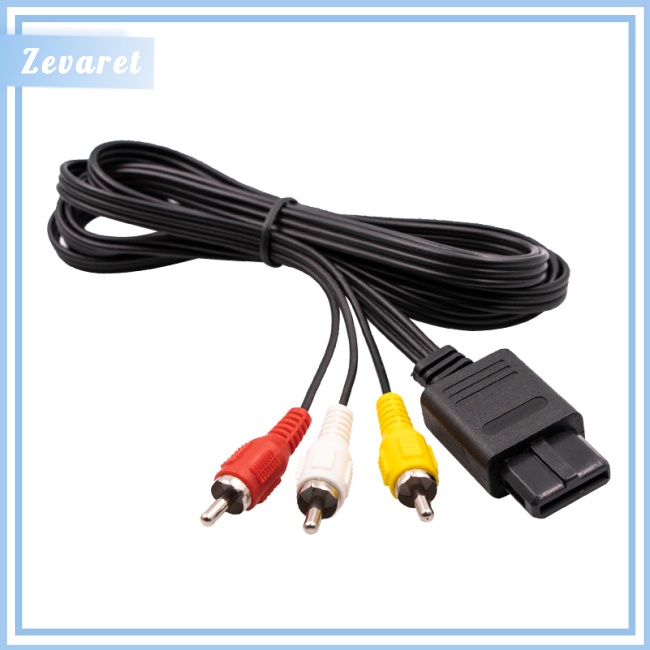 Dây cáp audio/ TV/ Video chuyển AV sang RCA dài 1.8m cho Nintendo 64 Super Nintendo Gamecube N64 Snes