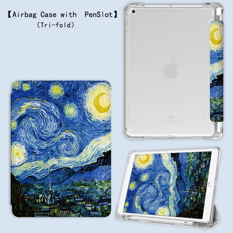 Bao Da Máy Tính Bảng Nắp Lật Chống Sốc Có Ngăn Đựng Bút Cho Ipad Gen 7 / 8 10.2 Ipad 9.7 2017 / 2018 Ipad Air 4 3 2 A Ipad Pro 11 Mini 5 Ốp