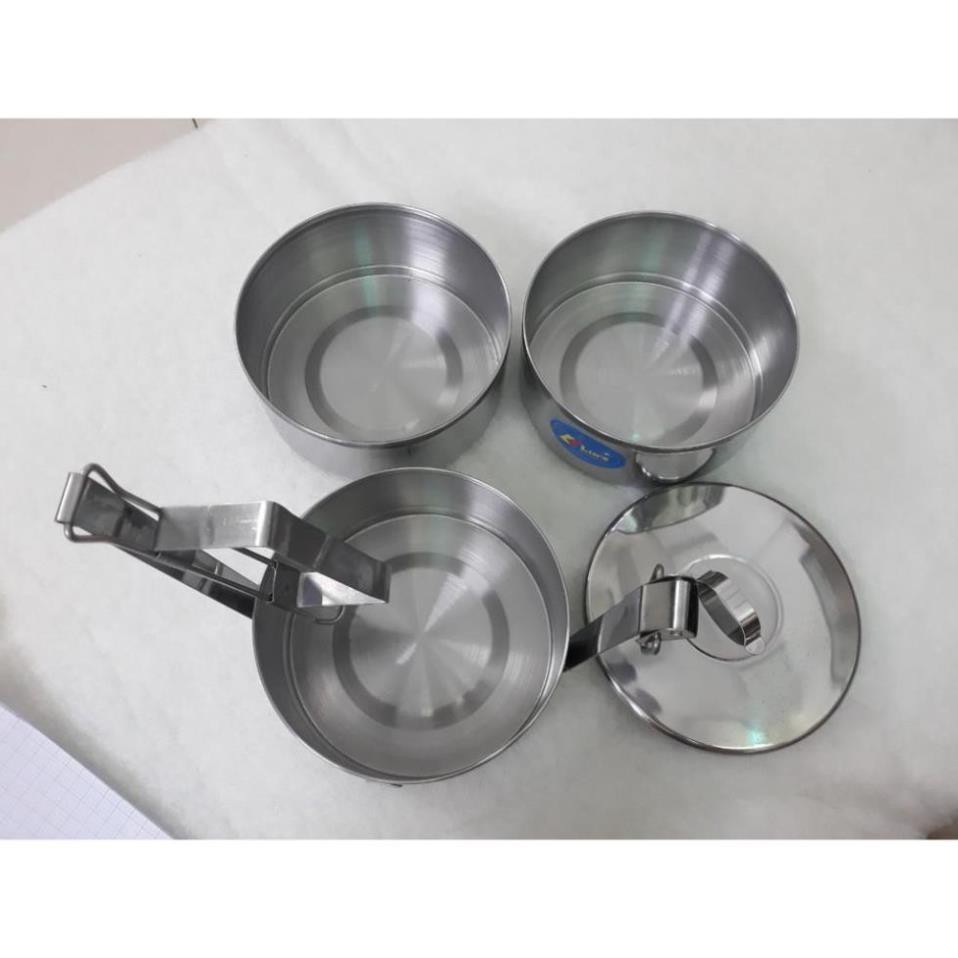 Cà mên 3 ngăn đêu inox 304, an toàn vệ sinh,hiệu quả sử dụng,bền đẹp theo thời gian.