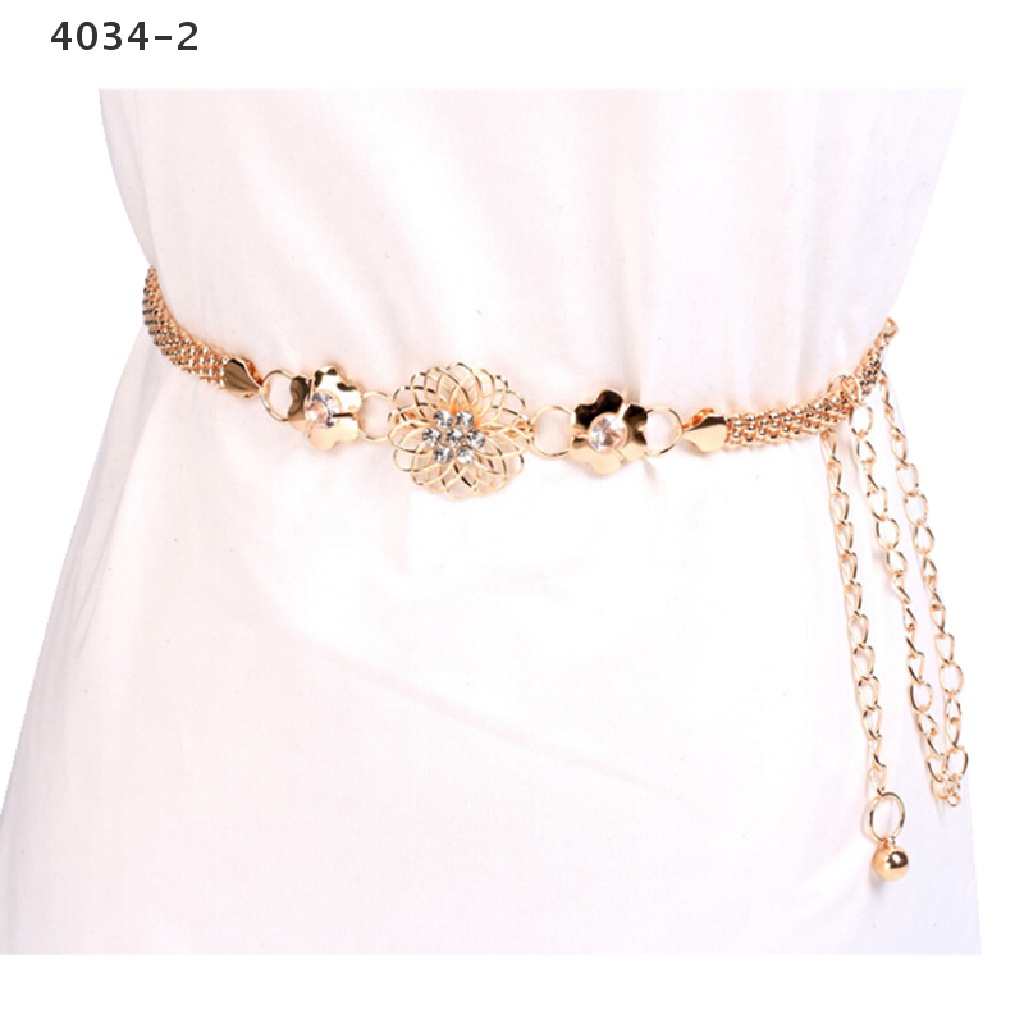 Thắt Lưng Dây Xích Bằng Kim Loại Thời Trang Thanh Lịch 4034-2