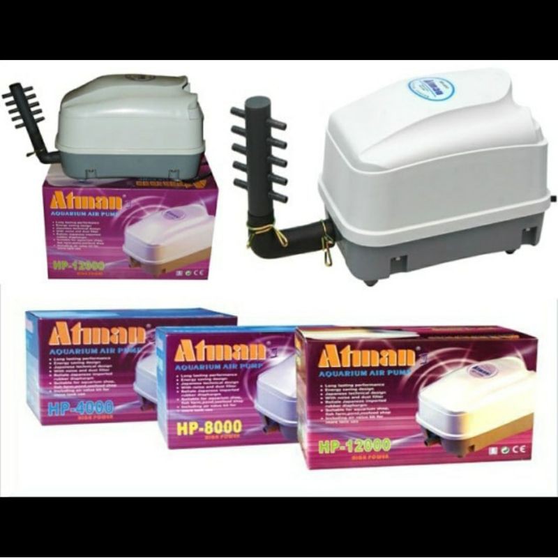 MÁY SỦI OXY CÔNG SUẤT LỚN ATMAN AIR PUMP HP-12000 - GuppyXanh