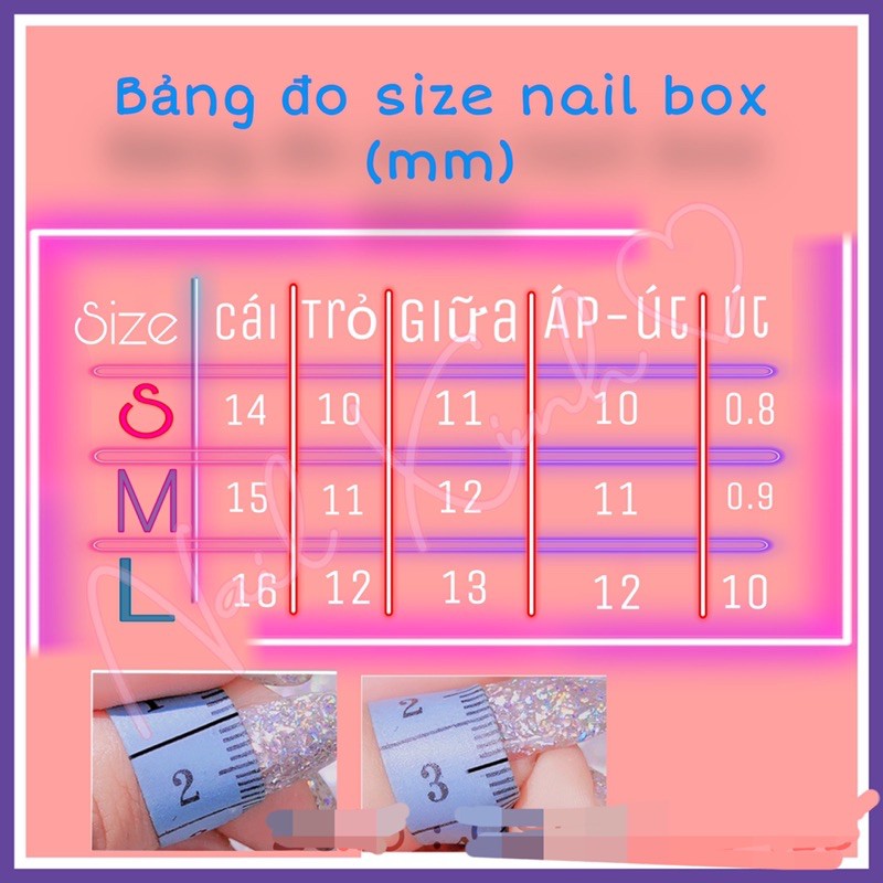 Nail box - Mẫu tuỳ chọn