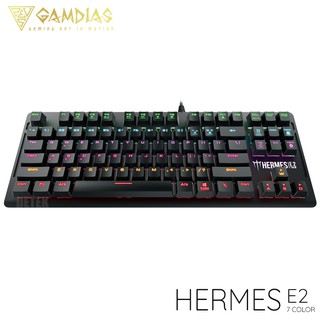 Bàn phím cơ cao cấp Gamdias Hermes E2 đèn LED nhiều màu