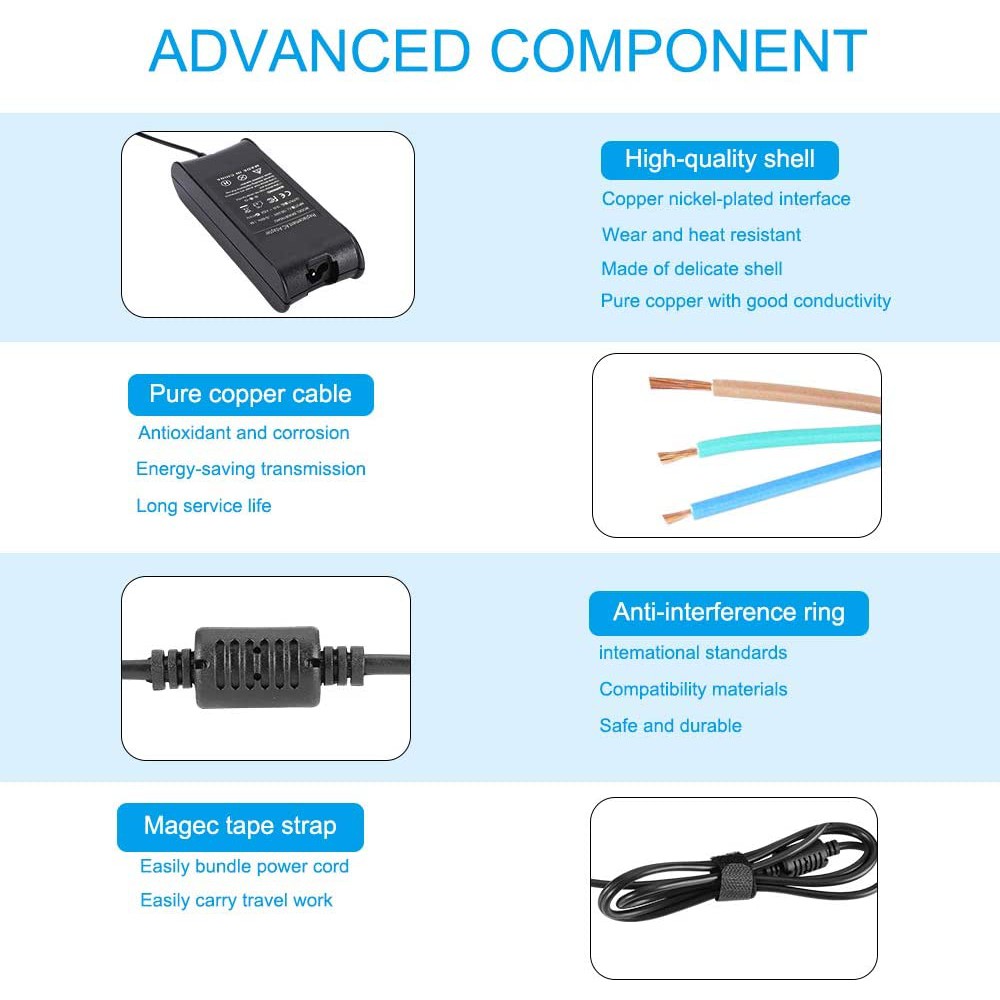 Cục Sạc 90w 19.5v 4.62a Ac Cho Dell Latitude E6420 E6430 E6230 E6330 E6400 E6410 E6500 E6520 E6530