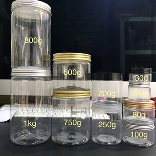 Hũ nhựa pet nắp nhôm bạc CHẤT LƯỢNG CAO- có nắp lót - Nhựa pet và nắp nhôm bao DÀY
