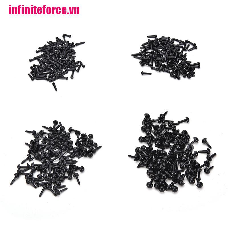 (Hàng Mới Về) Bộ 100 Mắt Nhựa 4 Kích Cỡ Cho Múa Ba Lê