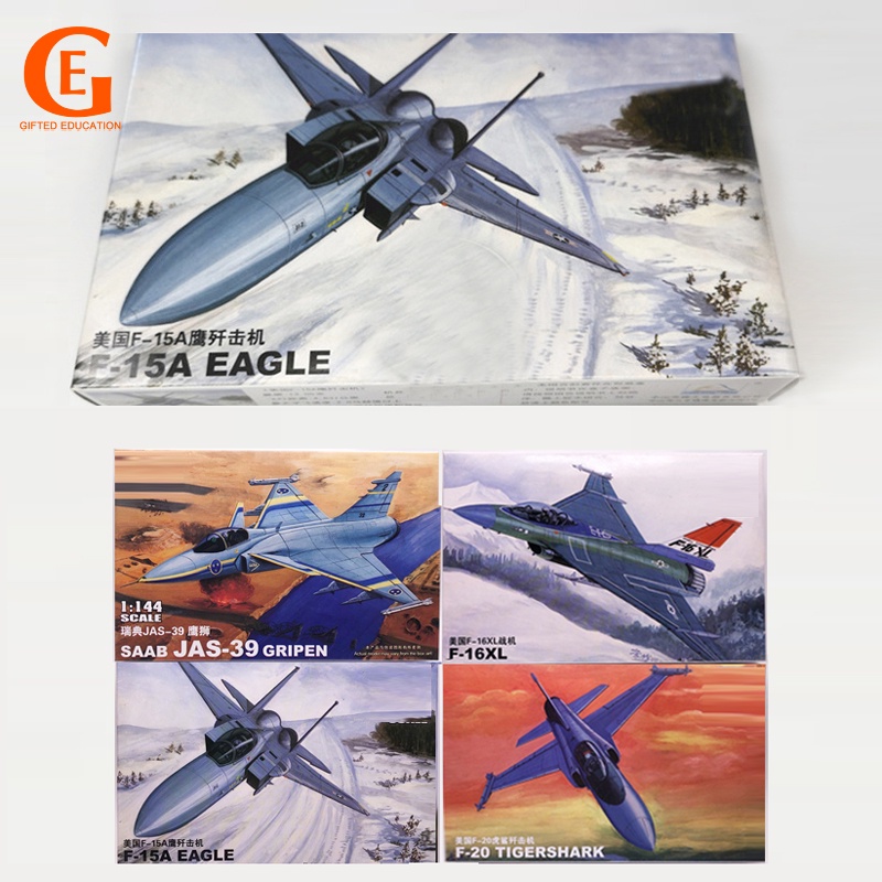 Mô Hình Máy Bay Chiến Đấu USA F15A F16 F20 Tỉ Lệ 1/144