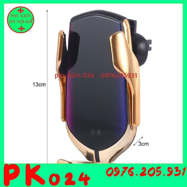 Giá Đỡ Kiêm Sạc Không Dây Cho Điện Thoại Trên Ô Tô Smart Sensor R1 Thông Minh
