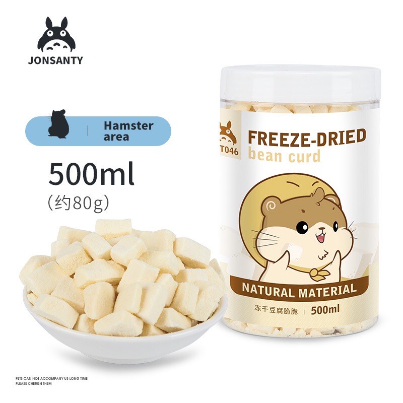 Đậu hũ sấy. Thức ăn vặt cho hamster. Đậu hũ sấy Jonsanty-500ml