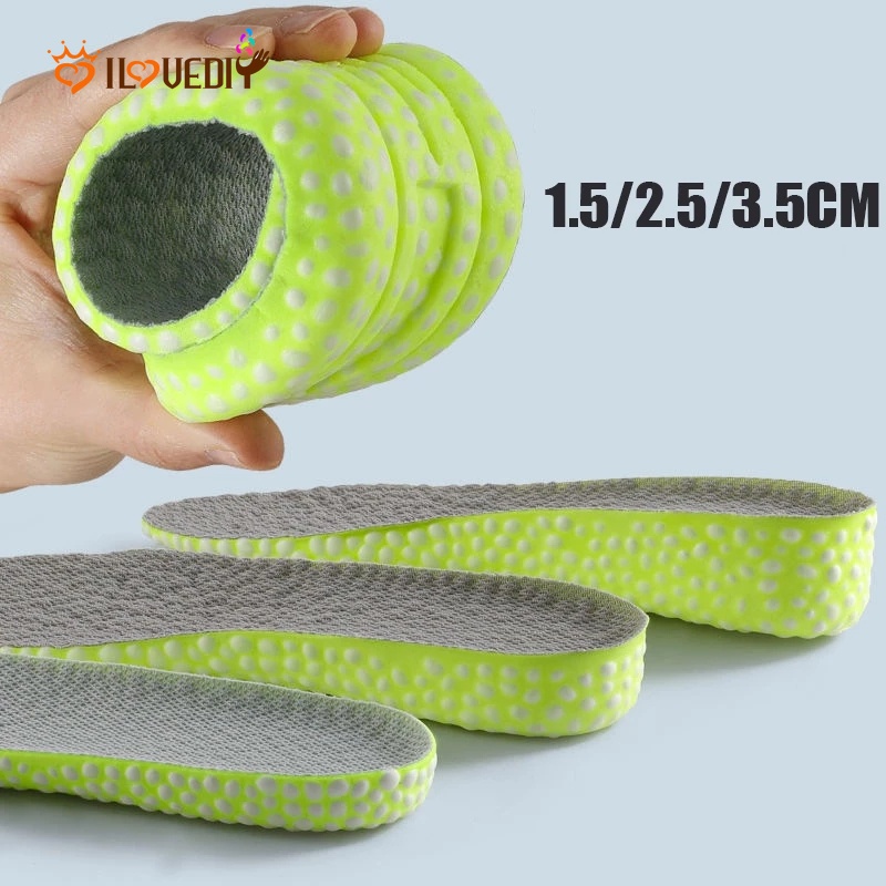 Đế Lót Giày Mềm Mại Thoáng Khí Giảm Sốc Co Giãn Tốt 1.5-3.5cm Cho Nam Nữ