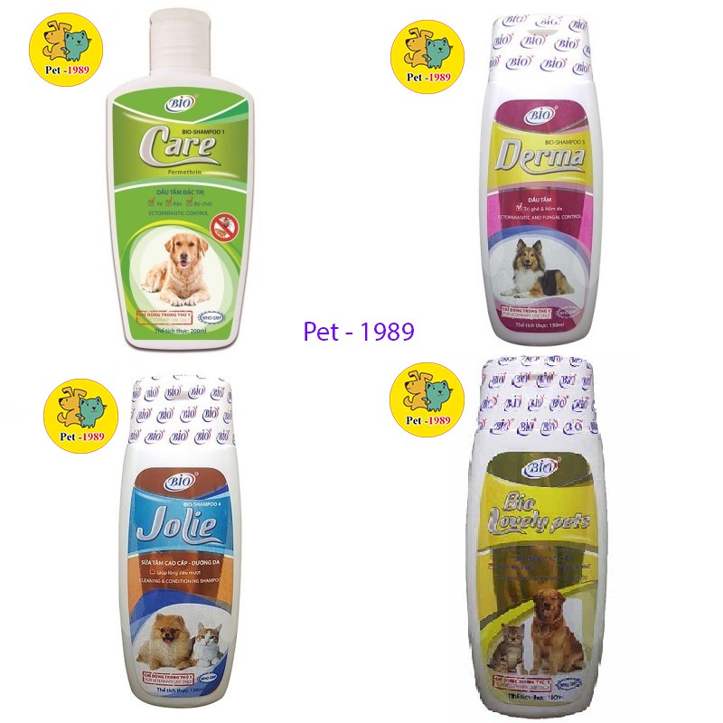 Sữa Tắm Dầu Tắm Care Derma Jolie Lovely Pets Bio Chai 150ml Pet-1989