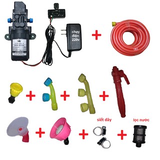 bộ bơm tăng áp mini 12v tưới cây - máy bơm nước mini 12v - bơm tắng áp mini 12v