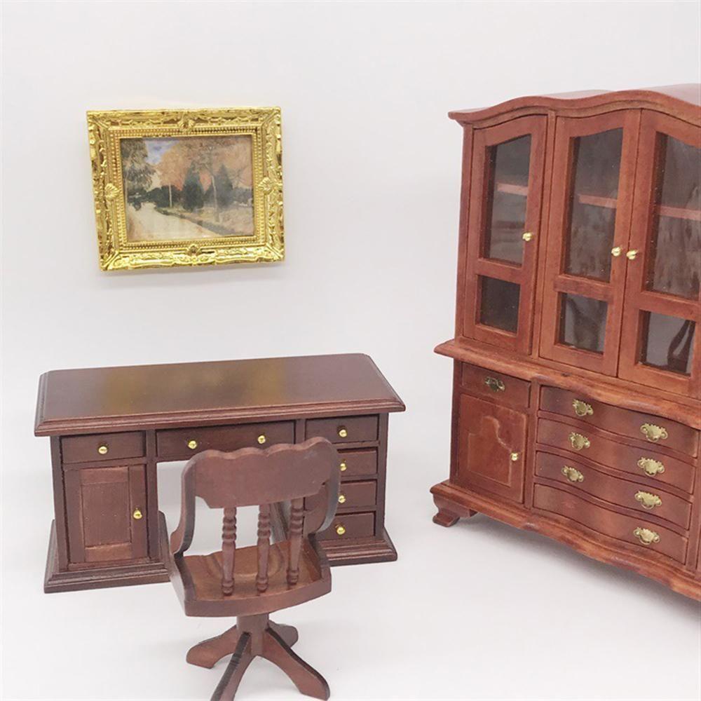 RAINBOW Tranh Sơn Dầu Mini Phong Cách Vintage Dùng Để Trang Trí Nhà Búp Bê