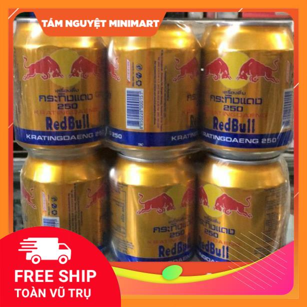 Lốc 6 lon bò húc Thái 250ml RedBull