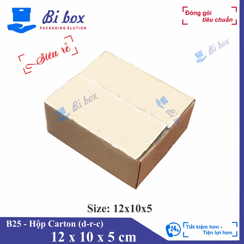 Hộp carton 12x10x5 - Hộp carton giá rẻ