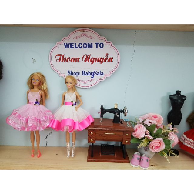 Váy búp bê Barbie handmade