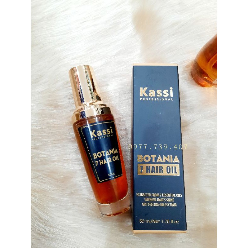 [Chính hãng]✅ Tinh dầu dưỡng tóc Kassi Botania 7 Hair Oil 500ml