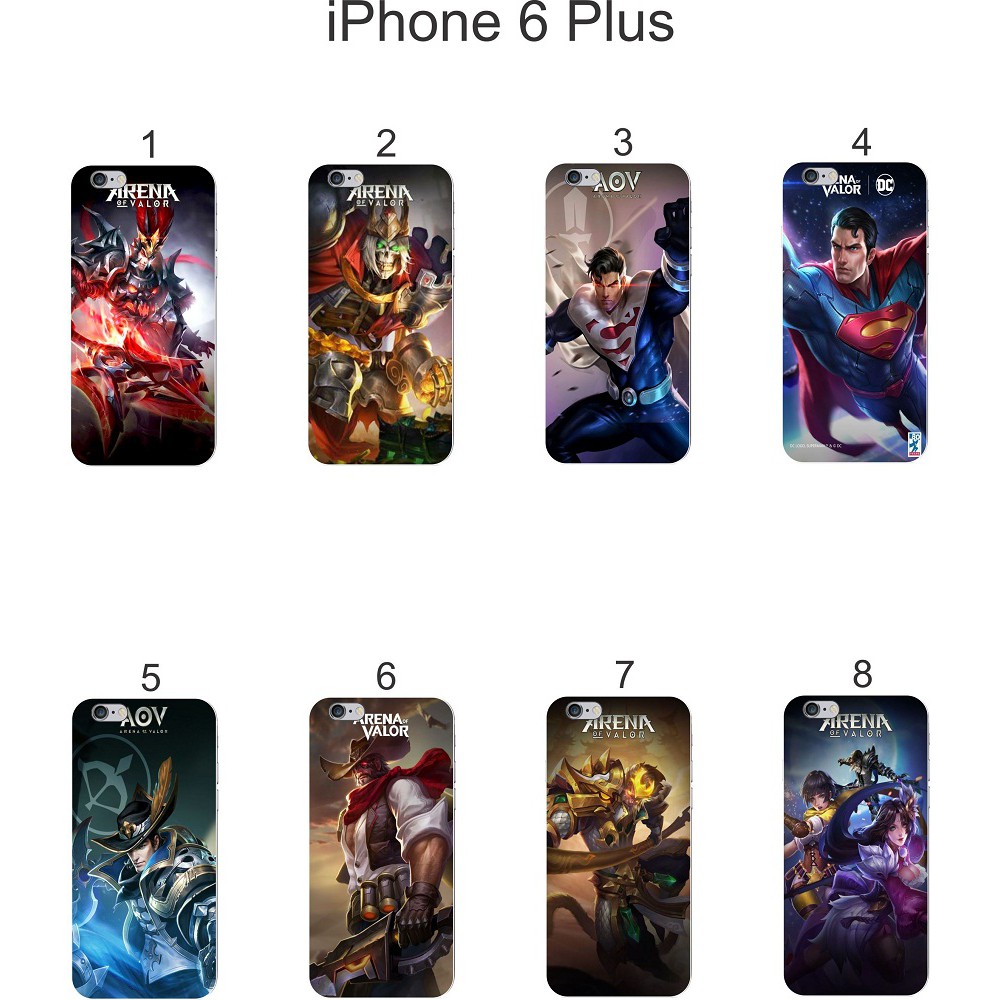 Ốp lưng iPhone 6 Plus dẻo in hình Liên Quân M2