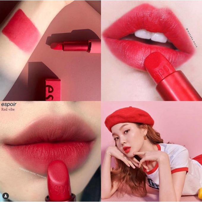 Son Espoir RD 202 red vibe đỏ tươi ánh hồng Chính hãng