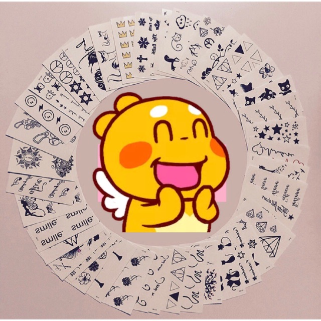 Set 25 tấm hình xăm mini cute