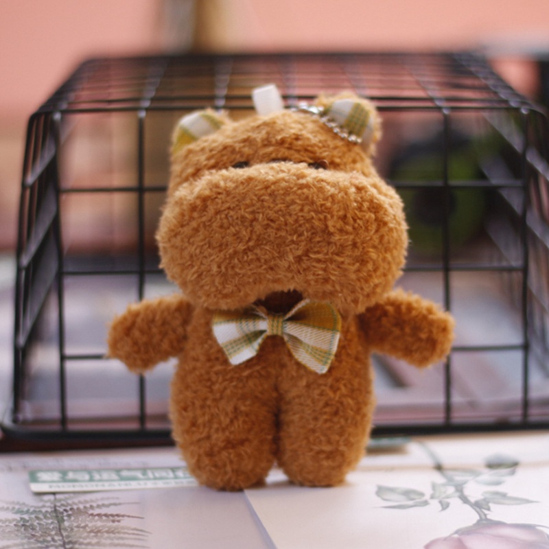 Móc khóa hình gấu/ thỏ nhồi bông dễ thương dành cho bé gái