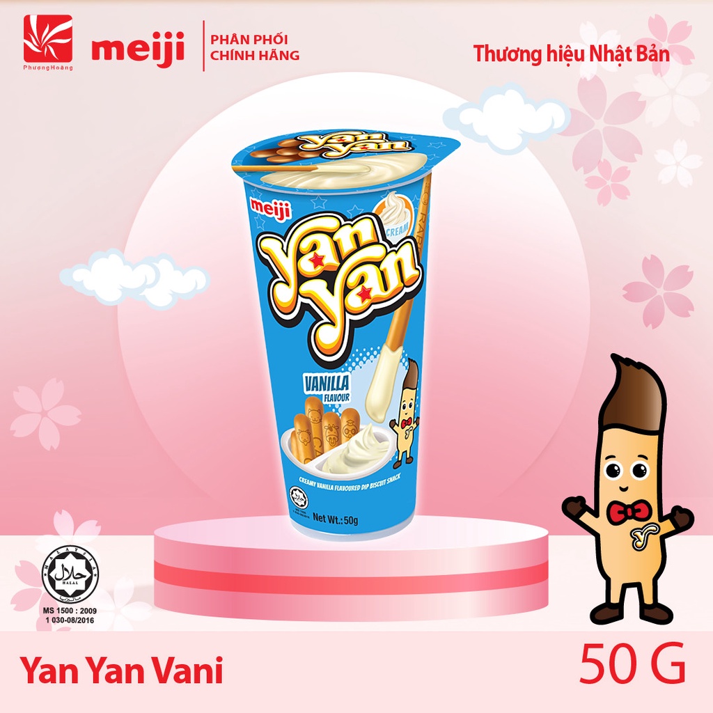 Bánh Que Chấm Yan Yan Socola/Dâu/Vanilla/Dâu &amp; Socola/Dâu &amp; Phô mai/Tiramisu 50g/44g Nhật Bản