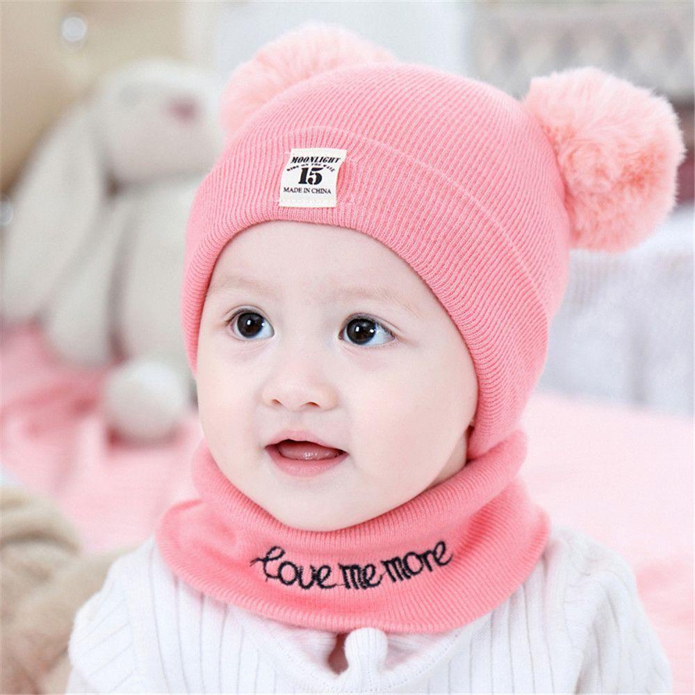 Mũ Len Trùm Đầu Đính Hoa Hồng Và Tai Thỏ Cho Bé Từ 0-2 Tuổi