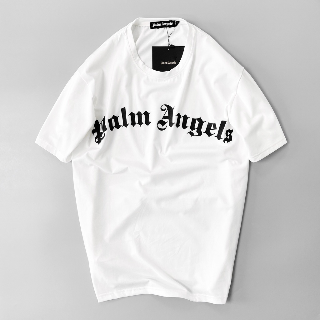 Áo Phông  PLAM ANGELSS  Fom Nam Nữ In 3D Phối Chữ Cao Cấp Trẻ Trung Năng ĐộngCá Tính