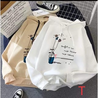 [Sói Xám] [Free ship 50k] ❤️❤️❤️- Áo hoodie lọ hoa bay TT11 -Vải xịn