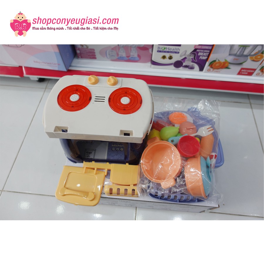 Đồ chơi nhà bếp có đèn nhạc, 26 chi tiết Toyshouse