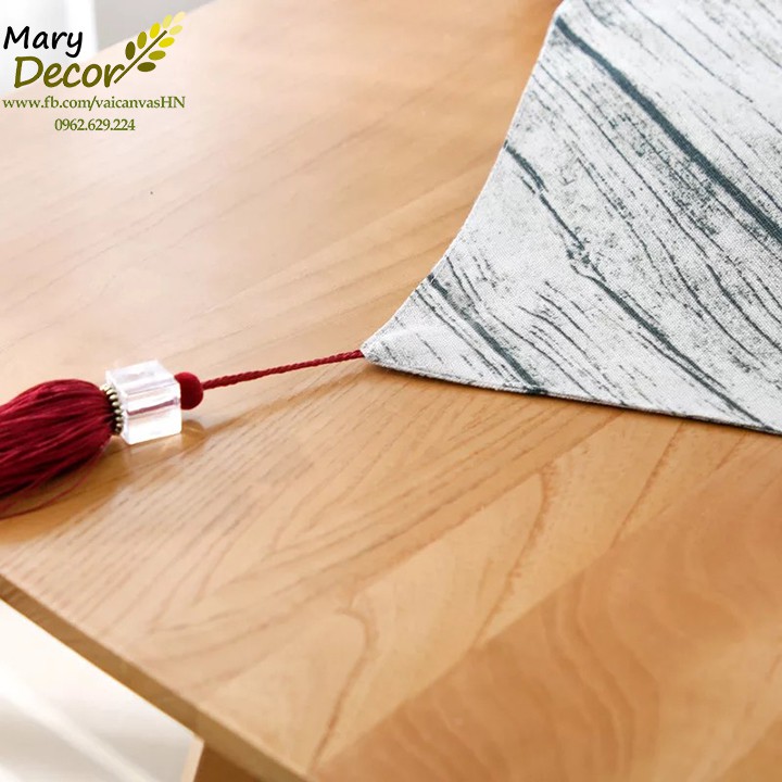 KHĂN RUNNER MARY DECOR - VÂN GỖ KR-E10