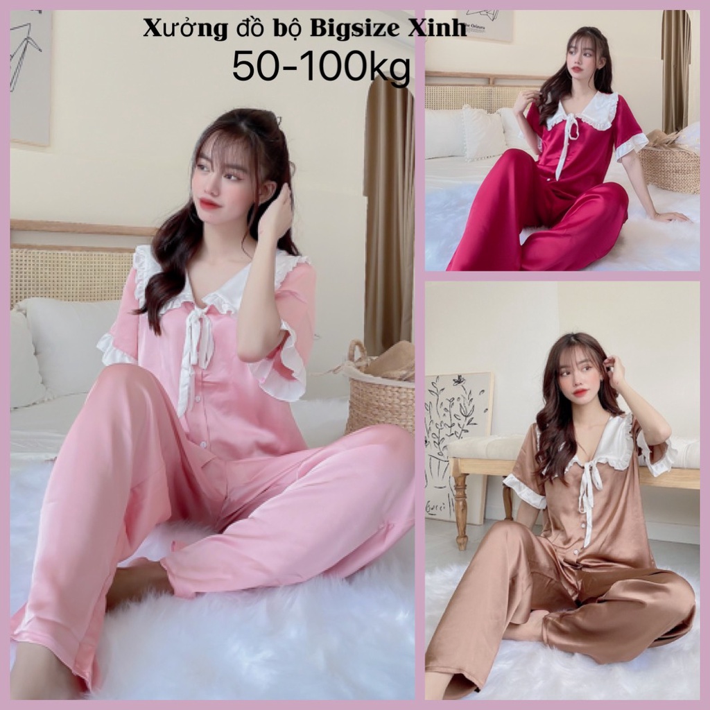 Bộ Tiểu Thư Bigsize 50-100kg mặc ơr nhà siêu dễ thương