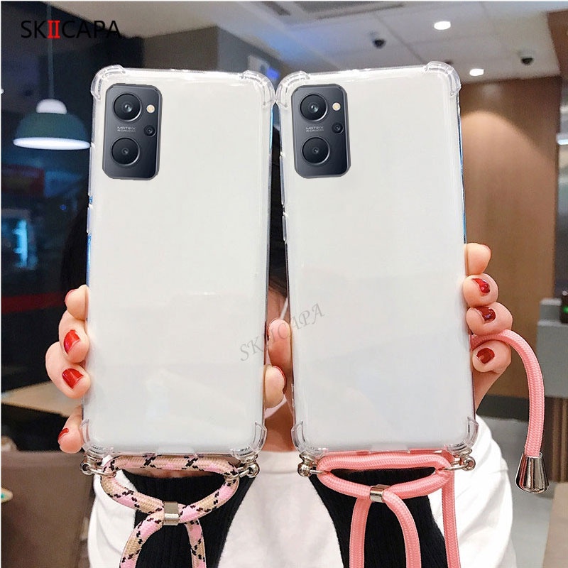 Ốp Điện Thoại Silicon Mềm Trong Suốt Chống Sốc Có Dây Đeo Chéo Cho Nokia C21 Plus C21 C20 G21 G11 G300