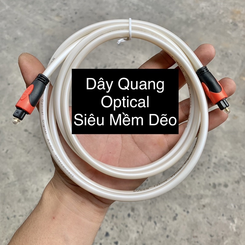 Dây quang âm thanh optical loại tốt mềm dẽo, dài 1.5met, 1.8met và 3met.
