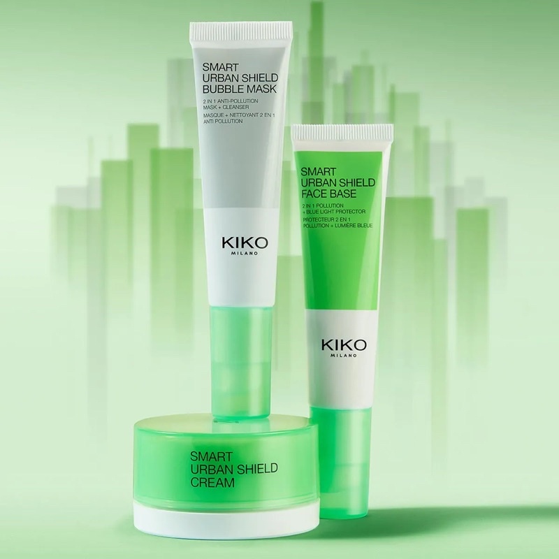 Kem lót Kiko bảo vệ da chống lại ô nhiễm và ánh sáng xanh Smart Urban Shield Face Base 30ml